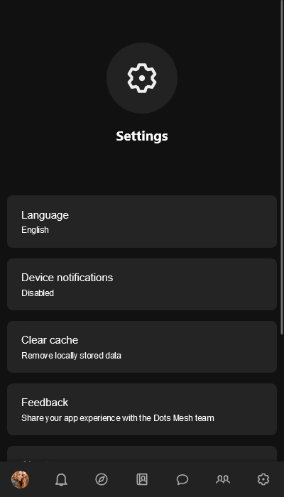 The Dots Mesh web app